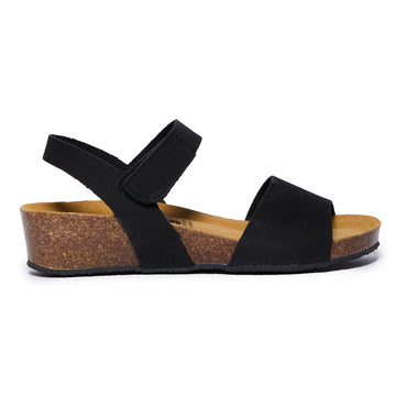 Plakton Platform Wedge Sandal – Luna Black
